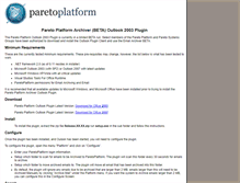 Tablet Screenshot of outlookintegration.paretoplatform.com
